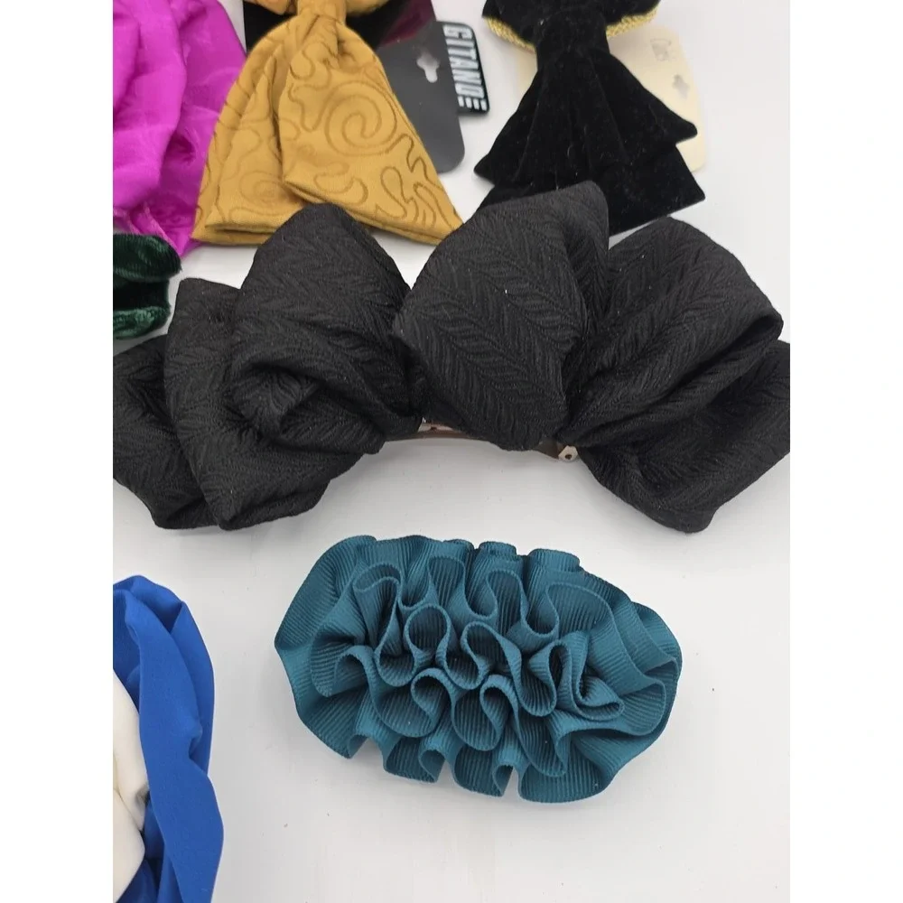 Vtg 1990's Hair Clip Bow‎ GOODY OVERSIZED Big Ruffle Bow NEW 8